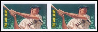 4694 i Forever Ted Williams Imperf pair #4694ipr
