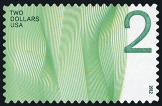4718 2 Waves of Color - Green Mint NH Single #4718nh