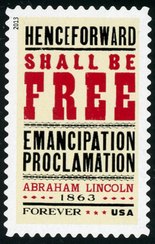 4721 Forever Emancipation Proclamation Mint NH Plate Block of 4 #4721pb