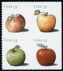 4727-30 33c Apples Mint NH Plate Block of 4 #4727pb