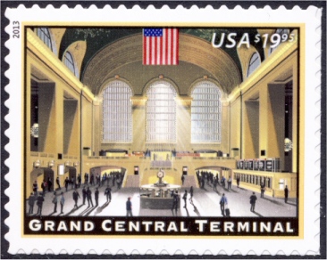 4739 19.95 Grand Central Terminal Mint NH Plate Block of 4 #4739pb