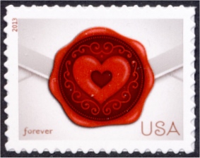 4741 Forever Sealed with Love F-VF Mint NH Plate Block of 4 #4741pb