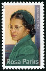 4742 Forever Rosa Parks F-VF Mint NH Plate Block of 4 #4742pb
