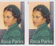 4742i Forever Rosa Parks Horizontal Imperf Pair F-VF Mint NH #4742ah