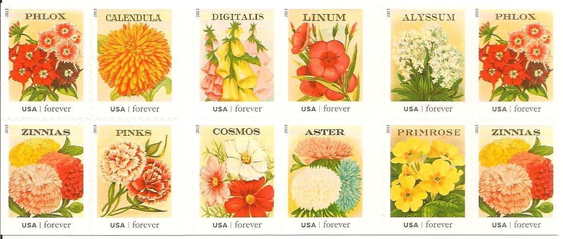 4754-63 Forever Vintage Seed Packet Convertible Booklet of 20 #4763a