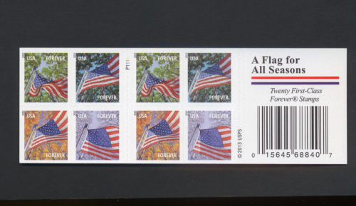 4781a Forever Flag For All Seasons Double Sided Booklet of 20 #4781abk