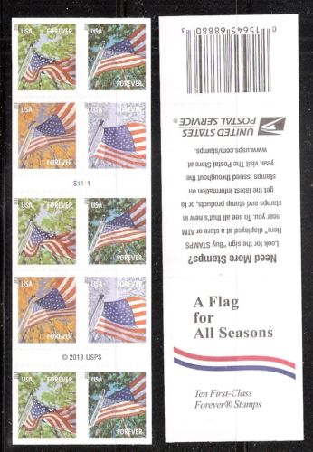 4785f Forever Flag For All Seasons SSP Booklet of 10 #4785f