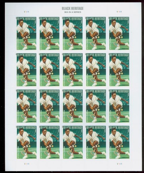 4803i Forever Althea Gibson Imperf Sheet of 20 #4803ish