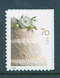 4867 70c Wedding Cake Mint NH Single #4867nh