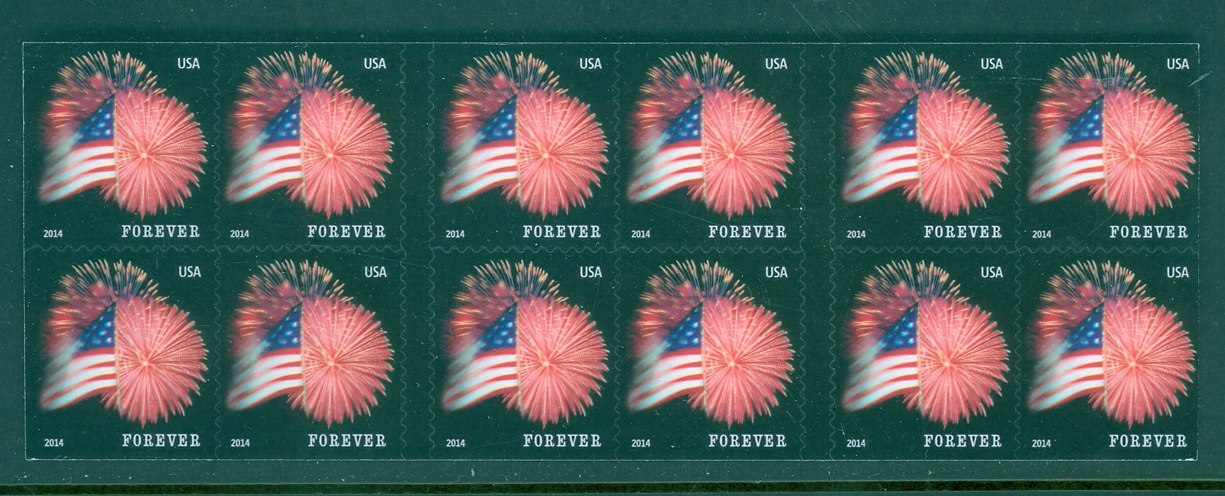 4870a Forever Star Spangled Banner SSP Dbl Sided Booklet of 20 #4870a