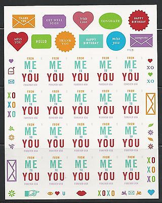 4978i Forever From Me to You Mint Imperf Sheet of 20 #4978ish