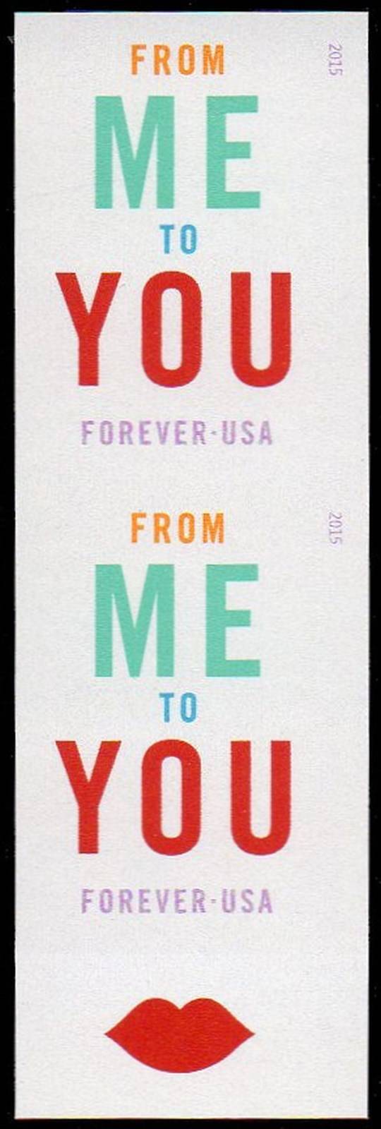 4978i Forever From Me to You Mint Imperf Vertical Pair #4978ivp
