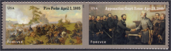 4980-81 Forever The Civil War 1865 Mint Pair #4981a