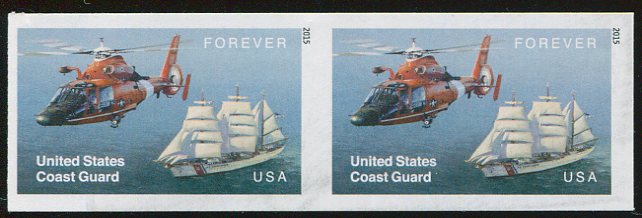 5008i Forever United States Coast Guard Mint Imperf Horizontal Pr #5008ihp