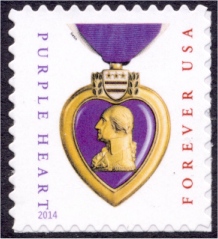 5035 Forever Purple Heart 2015 Reprint Used  (micro printed) #5035used