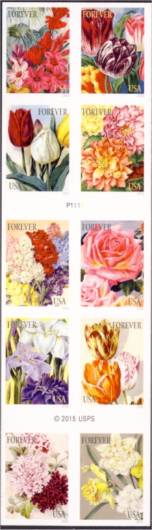 5042-51b Forever Botanical Arts, Booklet of 10 #5051b