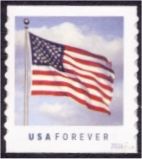 5053 Forever US Flag, Potter Coil, Die Cut 9.5 Vert Mint  Single #5053nh