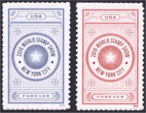 5062-63 Forever World Stamp Show NY-2016, Set of Two Mint  Singles #5062-3nh