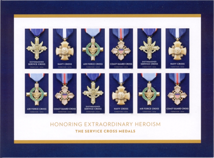 5065-68 Forever Service Medal Mint Sheet of 12 #5065-8sh