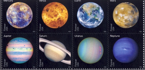 5069-76 Forever Views of Our Planets, Set of 8 Used Singles #5069-76used