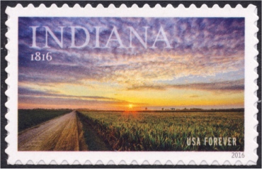 5091 Forever Indiana Statehood Used Single #5091used