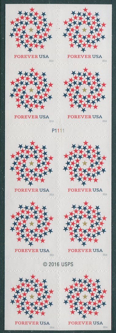 5131a Forever Patriotic Spiral Booklet of 10 #5131a