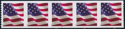 5159 Forever U.S. Flag APU Coil Mint PNC of 5 #5159pnc5