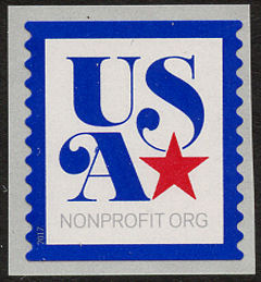5172 (5c) USA  Star with Blue Frame, Coil Single #5172nh