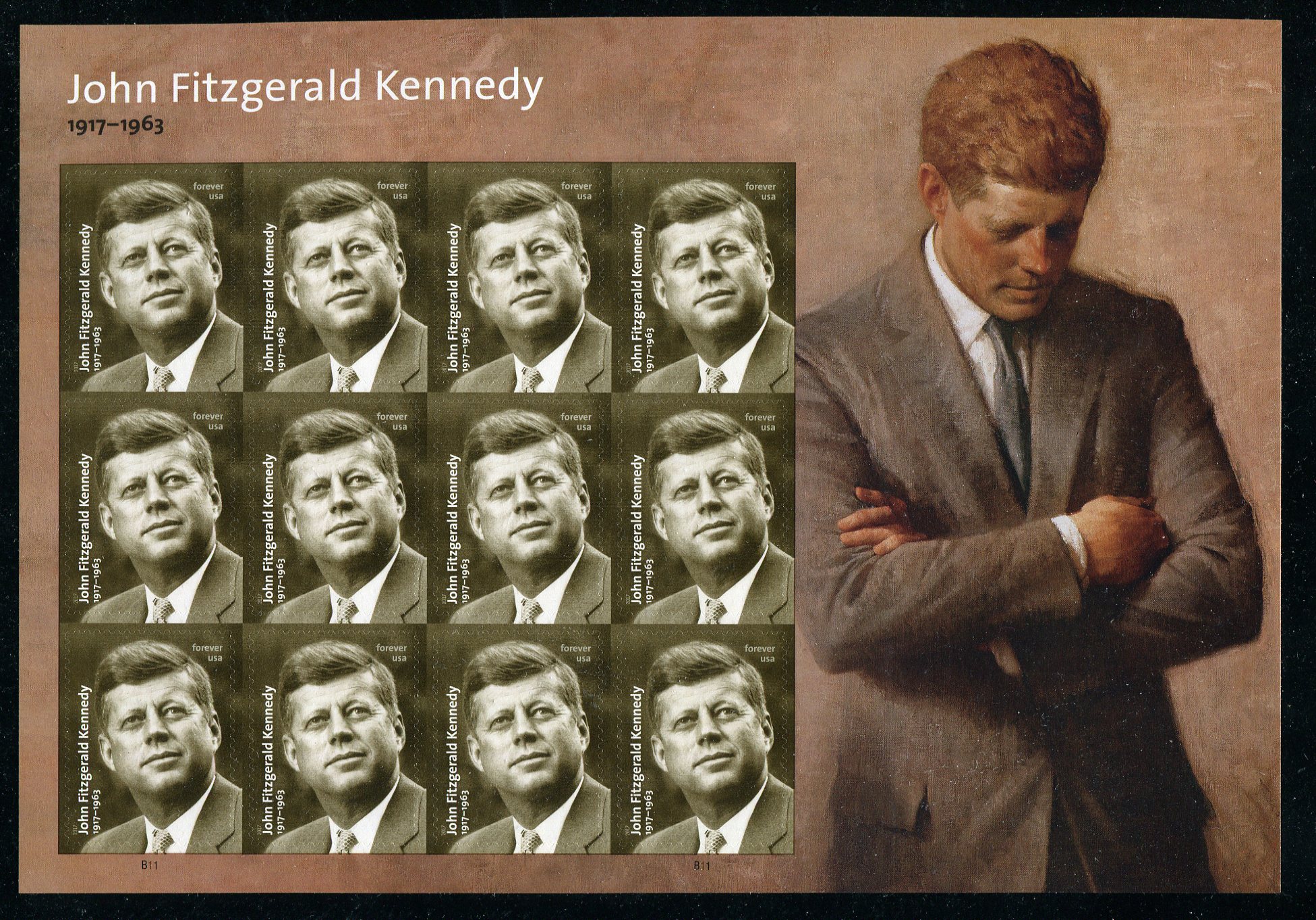 5175 Forever JFK Mint Sheet of 12 #5175sh