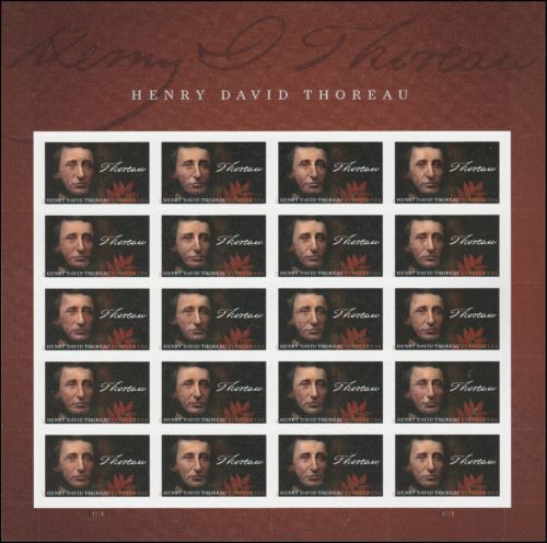 5202 Forever Henry David Thoreau Mint Sheet of 20 #5202sh