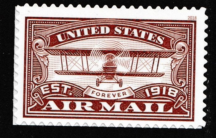 5282 Forever Airmail Red Used  Single #5282used