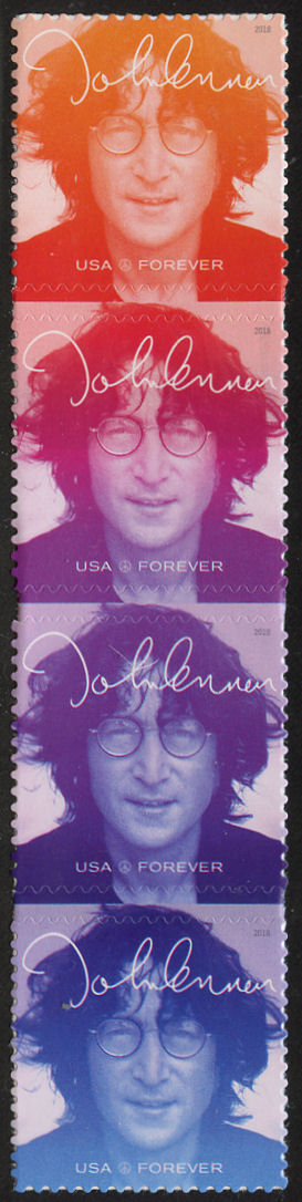 5312-15 Forever John Lennon Mint Strip of 4 #5312-5nh