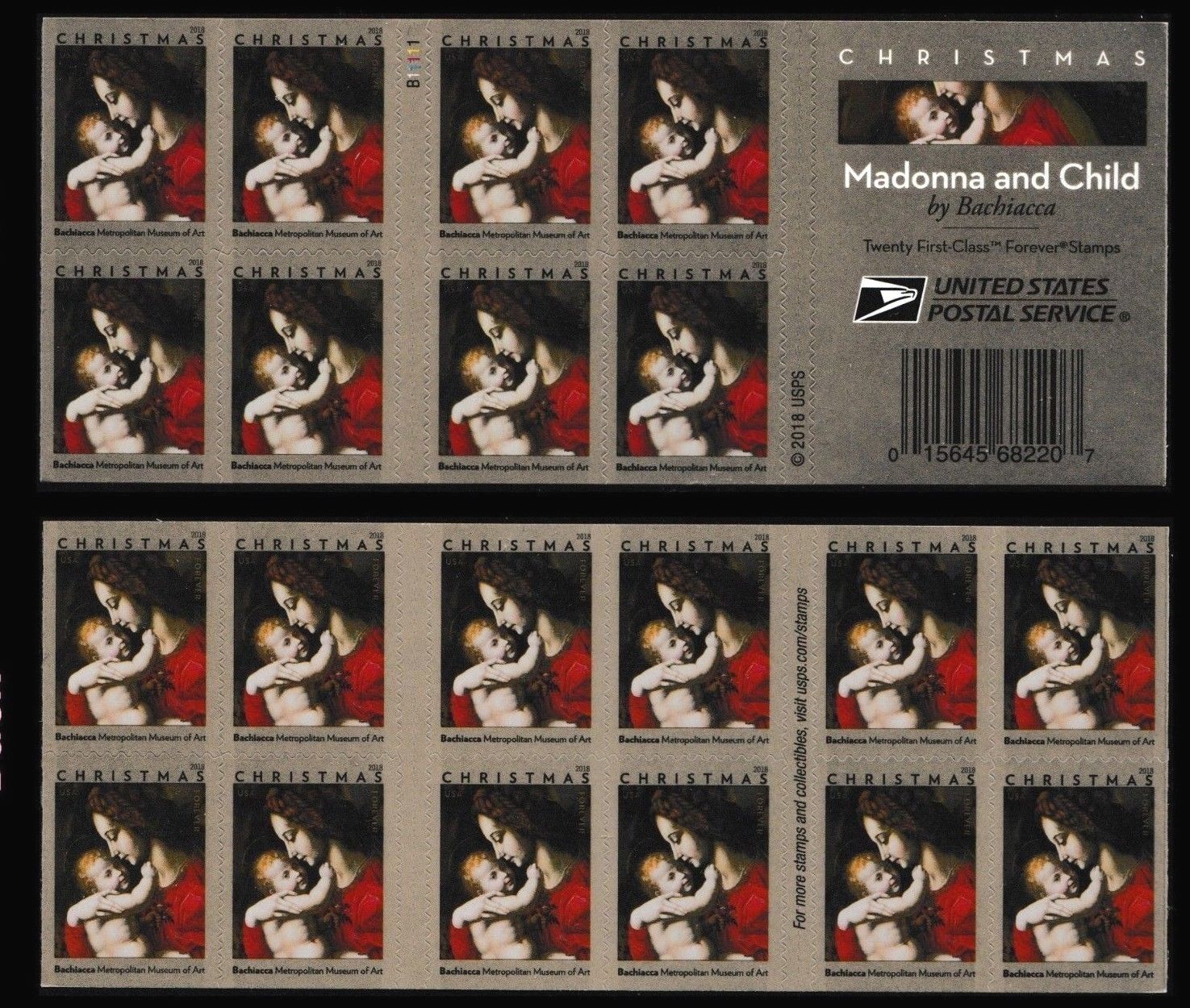 5331a Forever Madonna  Child Mint NH Booklet of 20 #5331a