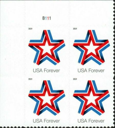 5361 Forever Star Ribbon Mint Plate Bock of 4 #5361PB