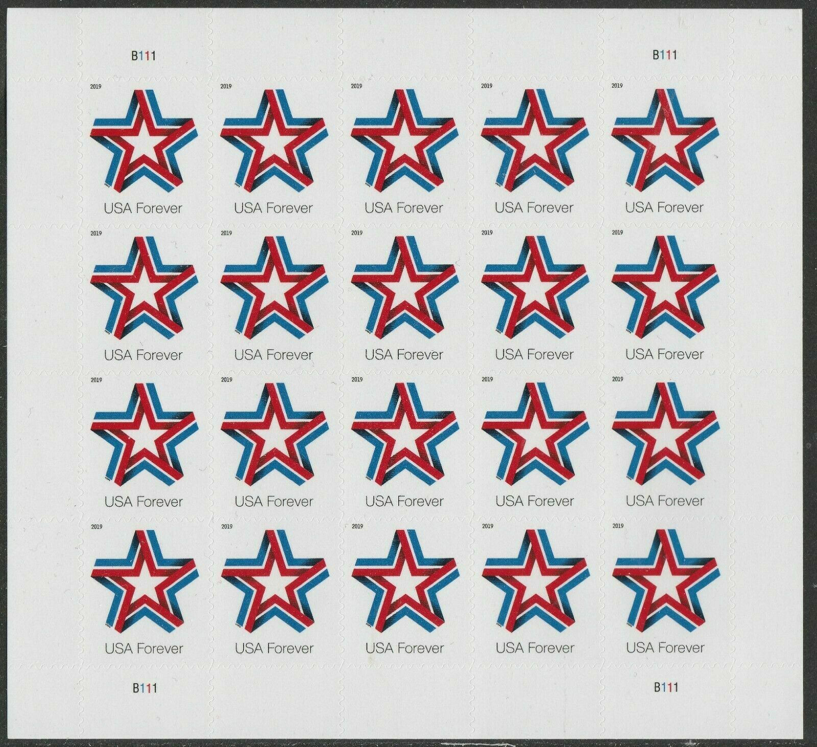 5361 Forever Star Ribbon Mint Sheet of 20 #5361sh