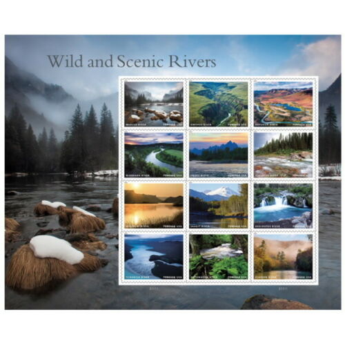 5381 Forever Wild Scenic Rivers Sheet of 12  #5381sh