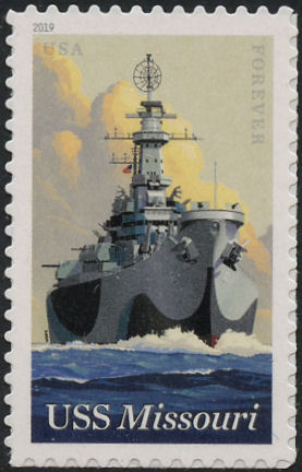 5392 Forever USS Missouri Mint  Single #5392nh