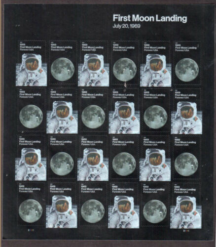 5399-5400 Forever 40th Moon Landing Anniversary Mint Sheet of 24 #5399-5400sh