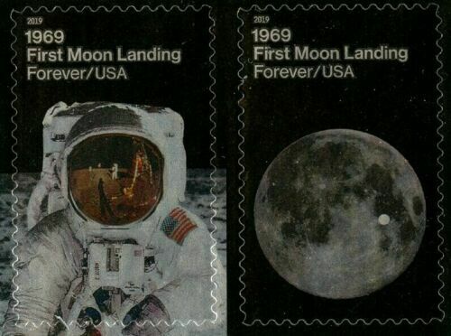 5399-5400 Forever 40th Moon Landing Anniversary Mint Pair #5399-5400pr