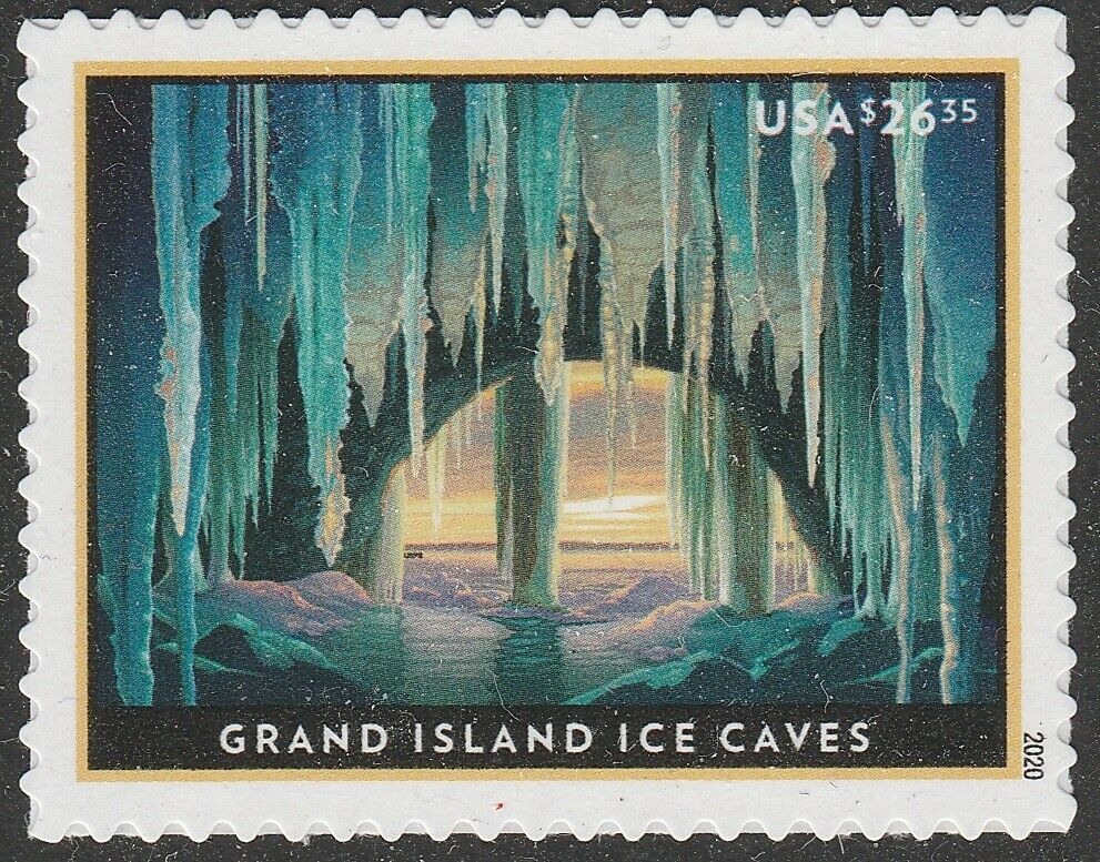 5430 26.35 Grand Island Ice Caves Express Mail Mint  Single #5430nh