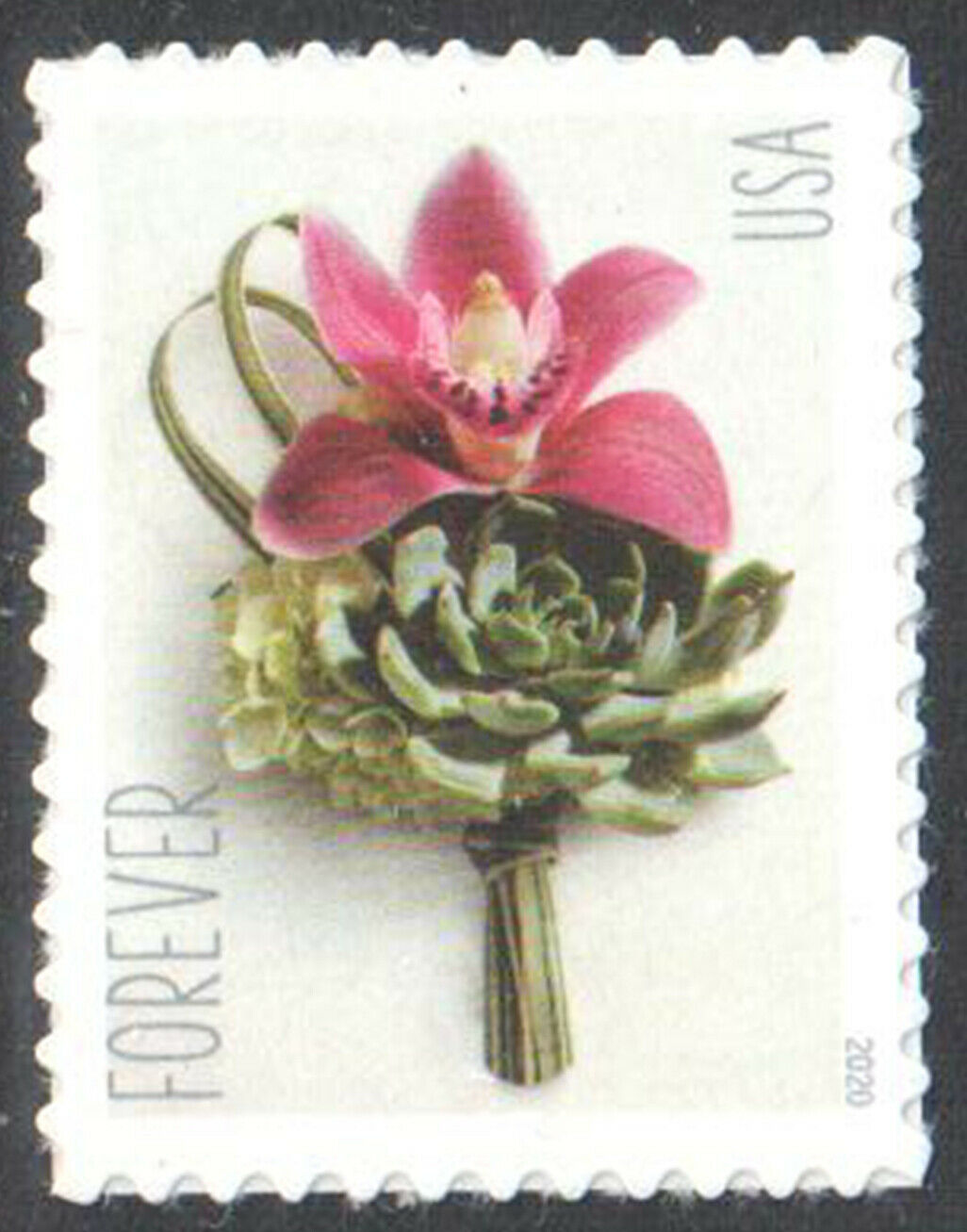 5457 Forever Contemporary Boutonniere Mint  Single #5457nh