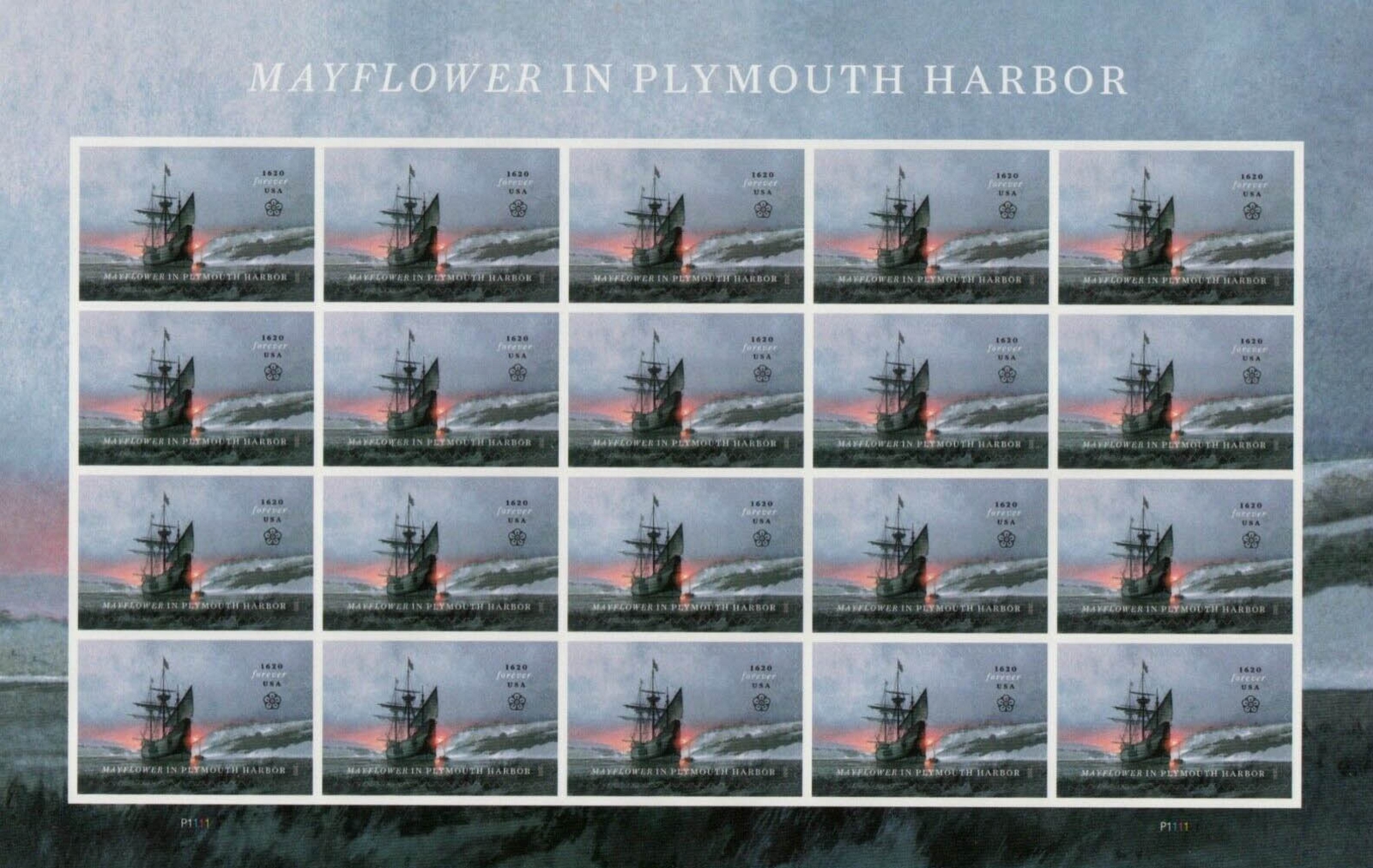 5524 Forever Mayflower in Plymouth Harbor Mint Sheet of 20 #5524sh