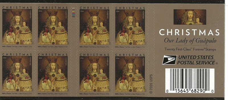 5525a Forever Christmas Madonna Mint DSB of 20 #5525anh