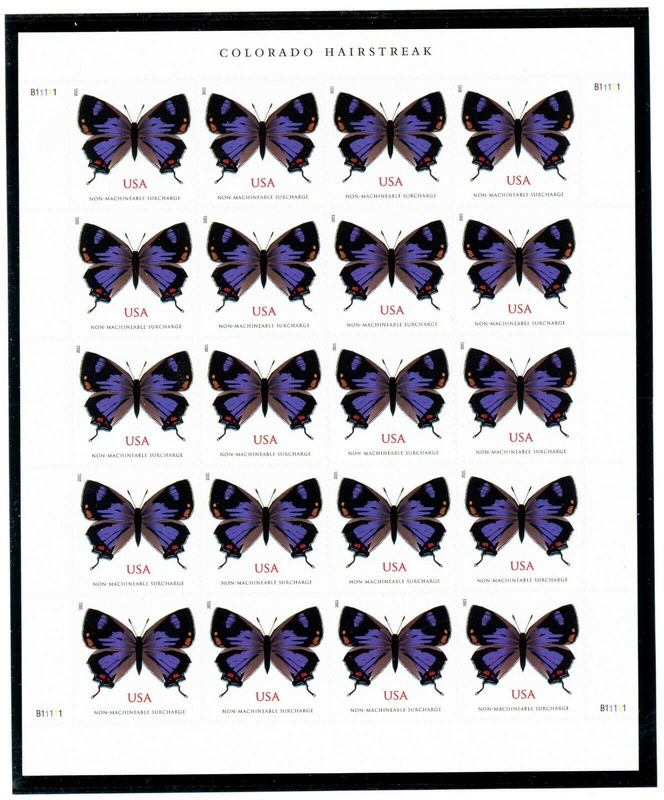 5568 (2 ounce rate) Colorado Hairstreak Butterfly Mint Sheet of 20 #5568sh