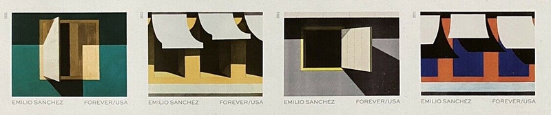 5594-5597  Forever Emilio Sanchez  Mint  Horizontal Strip of 4 #5594-97strip