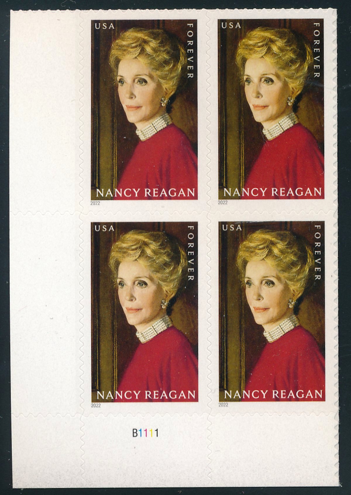 5702pb Forever Nancy Reagan Mint PB of 4 #5702pb