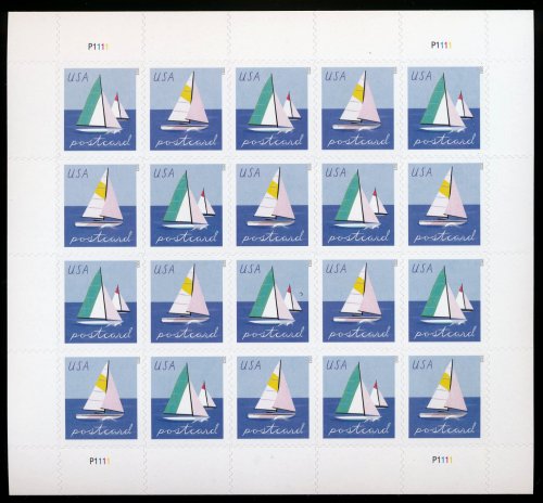 5747-48 .48 Sail Boats  Mint Sheet of 20 #5747-48sh