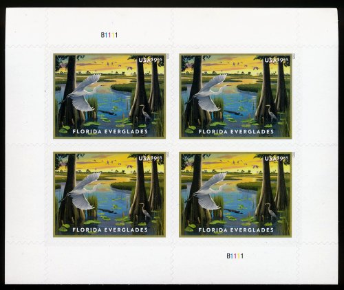 5751 9.65 Florida Everglades Mint Sheet of 4 #5751sh