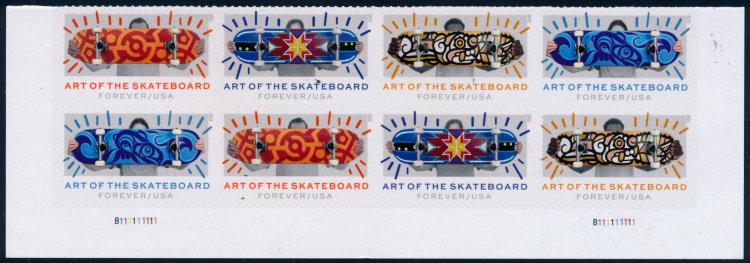 5763-6  Forever Art of the Skateboard  Mint PB of 8 #5763-6pb