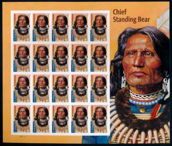 5798 Forever Chief Standing Bear MNH Sheet of 20 #5798sh